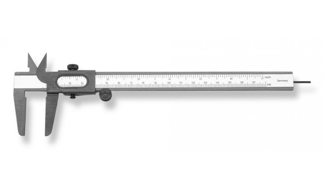 Pocket slide caliper type 206 120mm/5" 1/10mm 1/16", matt