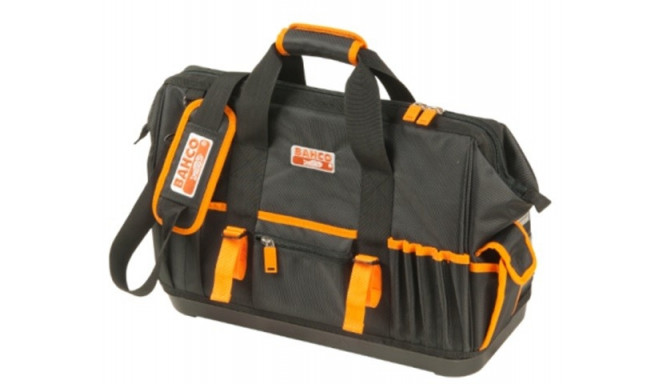 Closed toolbag with multiple internal and external pockets and hard plastic bottom 19" 470x230x370mm