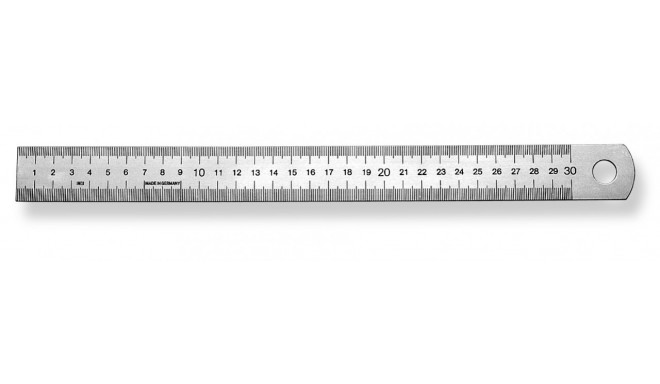 Ruler 500x30x1,0mm stainless type 498