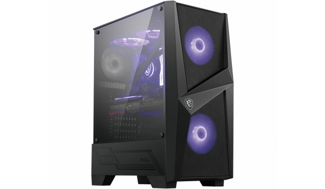 MSI MAG FORGE 100M PC Case, Mid-Tower, USB 3.2, Black