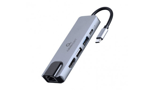 I/O ADAPTER USB-C TO HDMI/USB3/5IN1 A-CM-COMBO5-04 GEMBIRD