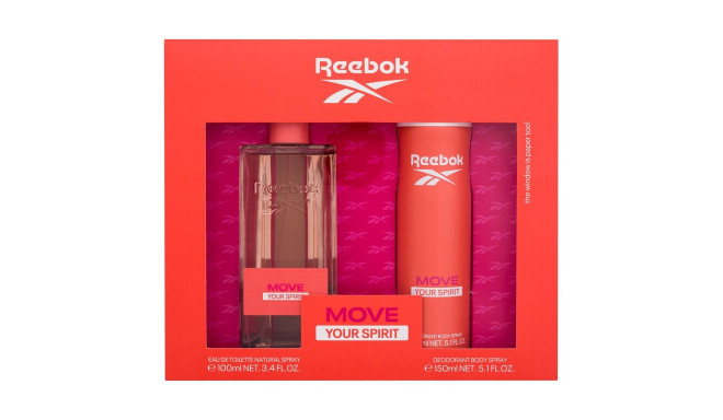 Reebok Move Your Spirit Eau de Toilette (100ml) (Edt 100 ml + Deodorant 150 ml)