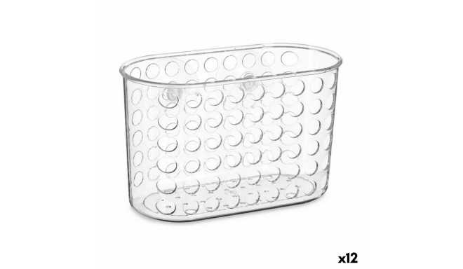 Vannitoa alus-korraldaja Berilo 54160 Läbipaistev PVC Plastmass 19,3 x 12 x 9 cm (12 Ühikut)