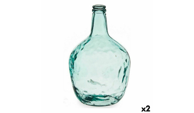 бутылка Carafe Прозрачный 8 L 22 x 37,5 x 22 cm Декор (2 штук)
