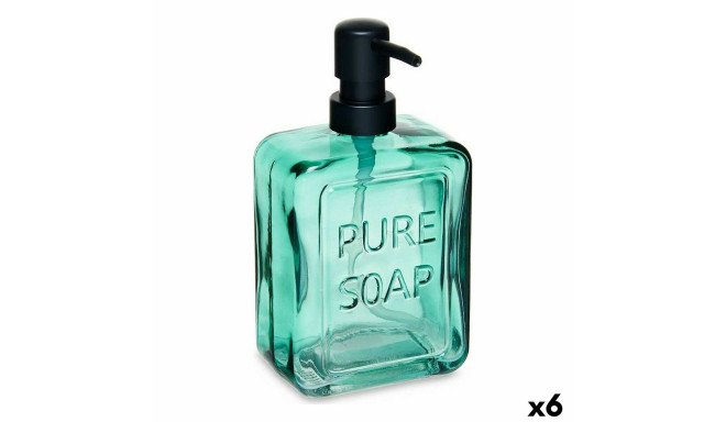 Soap Dispenser Berilo Pure Soap Green Crystal 570 ml 10 x 18 x 6 cm (6 Units)