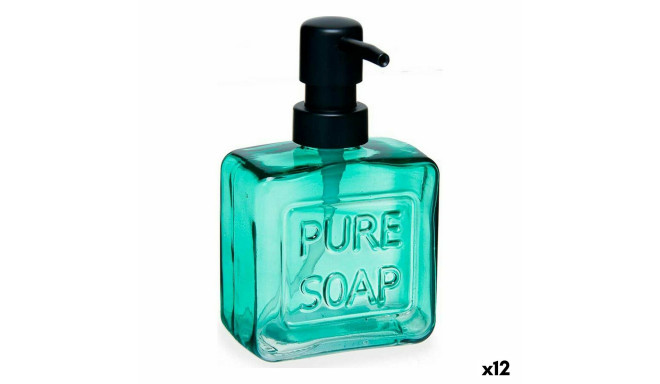 Soap Dispenser Berilo Pure Soap Green Crystal Plastic 250 ml 9 x 15 x 5 cm (12 Units)