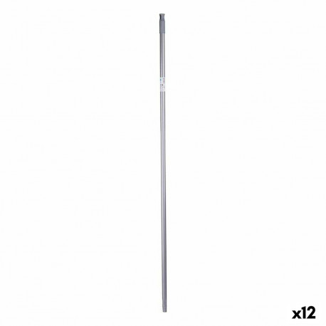 Broom handle FSX13-S-4 FSX13-S-4 Grey Metal 2,3 x 130 x 2,3 cm (12 Units)