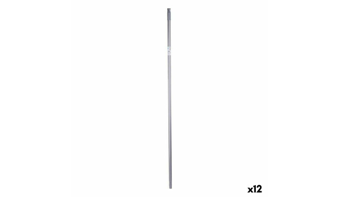 Broom handle 2,3 x 130 x 2,3 cm Grey Metal (12 Units)