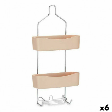 Vannitoariiul Berilo W7072 - 384 Beež Metall Plastmass 28 x 60 x 14 cm (6 Ühikut)