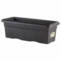 Planter Plastiken   Ø 47 cm 80 x 33 x 28 cm Rectangular Anthracite Plastic