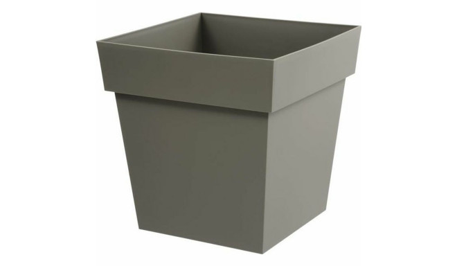 Plant pot EDA Tuscan  Taupe polypropylene Squared 39 x 39 x 39 cm