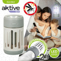 2-in-1 Rechargeable Mosquito Repellent Lamp with LED Aktive 7 x 13 x 7 cm (4 Units)