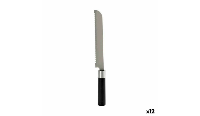 Serrated Knife 3,5 x 2 x 33 cm Stainless steel Plastic (12 Units)