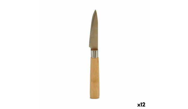 Koorimisnuga Kinvara KT116042E Pruun Hõbedane Bambus Roostevaba teras 22 x 19,5 x 2 cm (12 Ühikut)