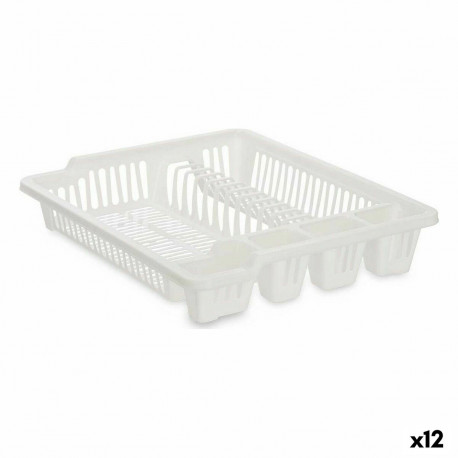 Draining Rack for Kitchen Sink Kinvara 2601405-2 2601405-2 White 46 x 8 x 37,5 cm (12 Units)