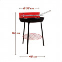 Barbecue Portable Aktive Red 37 x 61 x 45 cm Wood Iron Ø 38 cm