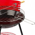 Barbecue Portable Aktive Red 37 x 61 x 45 cm Wood Iron Ø 38 cm