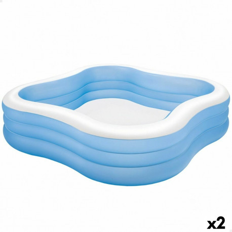 Täispuhutav bassein Intex Sinine 1250 L 229 x 56 x 229 cm (2 Ühikut)