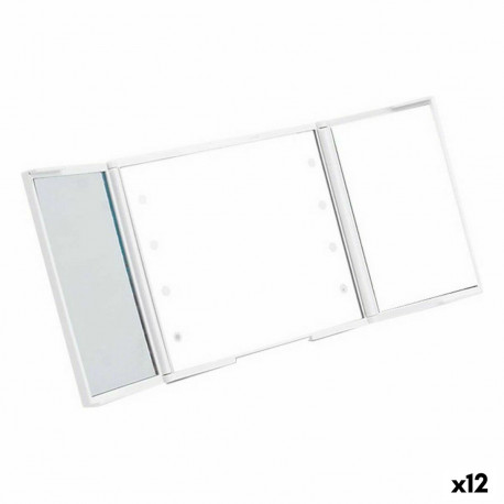 Taskupeegel Berilo YXL2150-CC01 Valge ABS 1,5 x 9,5 x 11,5 cm LED Kerge (12 Ühikut)