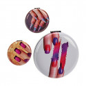 Pocket Mirror 8 x 2,4 x 8 cm Nails (12 Units)
