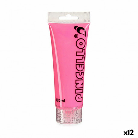 Akrila krāsa Pincello Neon Rozā 120 ml (12 gb.)