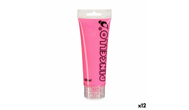 Acrylic paint Pincello AC120N-2 Neon Pink 120 ml (12 Units)