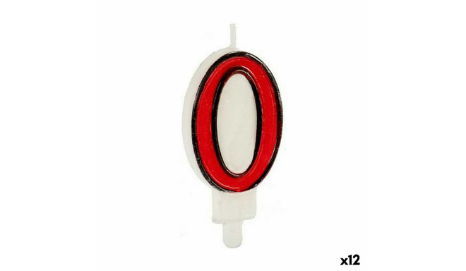 Candle CL14A0030 CL14A0030 Birthday Number 0 (12 Units)
