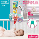 Cot Mobile Winfun Forest 3-in-1 31,5 x 42 x 24,5 cm Plastic (4 Units)