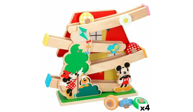 Wooden Track with Ramps for Car Disney 5 Pieces 4 Units 33,5 x 28 x 9,5 cm