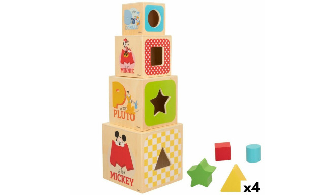 Stacking Blocks Disney 8 Pieces 4 Units 12,2 x 12,2 x 12,2 cm