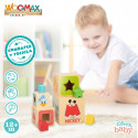 Stacking Blocks Disney 12,2 x 12,2 x 12,2 cm 8 Pieces 4 Units