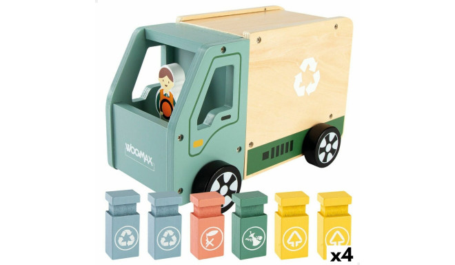 Prügiauto Woomax Mänguasi 8 Tükid, osad 24 x 15 x 13,5 cm (4 Ühikut)