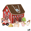 Playset Woomax Farm 19 x 18 x 19 cm 9 Pieces 4 Units