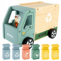 Garbage Truck Woomax 8 Pieces Toy 24 x 15 x 13,5 cm (4 Units)