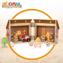 Playset Woomax Ферма 19 x 18 x 19 cm 9 Предметы 4 штук