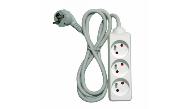 3-socket plugboard without power switch Chacon   (1,5 m)