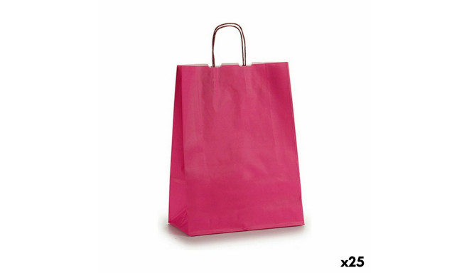 Paper Bag 12 x 52 x 32 cm Pink (25 Units)