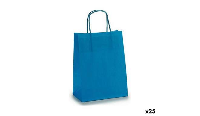 Paper Bag 18 x 8 x 31 cm Blue (25 Units)