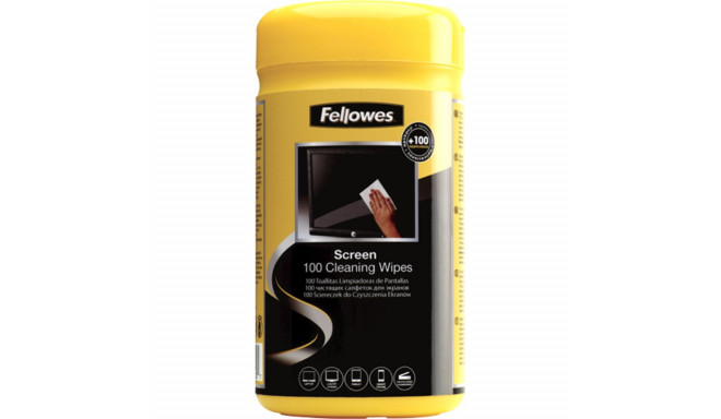 Cleaning Wipe Fellowes 9970330 Dispenser Screen 100 Pieces