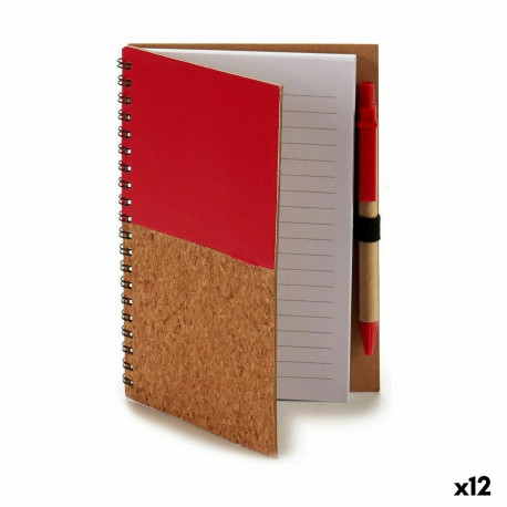 Spirālklade ar Pildspalvu Pincello 1711112 12,5 x 18 cm Koks (12 gb.)