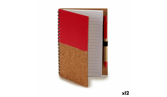 Spirālklade ar Pildspalvu Pincello 1711112 12,5 x 18 cm Koks (12 gb.)