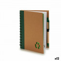 Spiral Notebook with Pen Recycled cardboard 1 x 18 x 14 cm (12 Units)