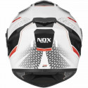 Integraalkaitsekiiver Nox N918 Meta Rojo/Blanco (S)