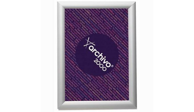 Counter Display Archivo 2000 With frame Silver Din A4