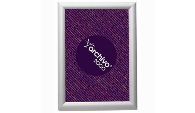 Letivitriin Archivo 2000 Raamiga Hõbedane Din A3