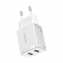 Wall Charger 10.5W 2xUSB 2.1A, White