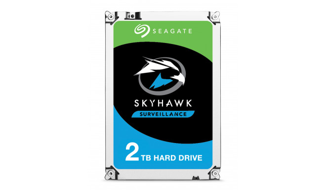 Seagate kõvaketas Surveillance Skyhawk 7200 2TB 5900rpm SATA 6Gb/s 64MB 3.5" 24x7