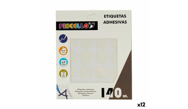 Kleepuvad sildid Pincello 1711078 Valge 22 x 49 mm Õun (12 Ühikut)