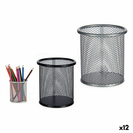 Zīmuļu Penālis Pincello 1711195 Melns Metāls (12 gb.)
