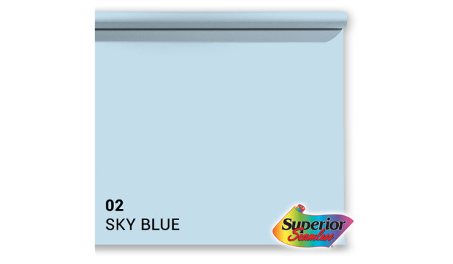 Superior Background Paper 02 Sky Blue 1.35 x 11m